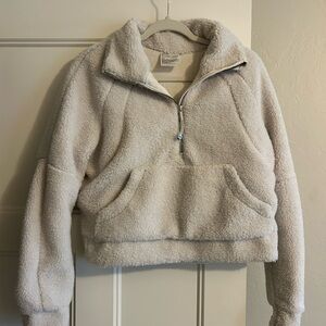 Lulu Lemon Cozy Cream Sherpa Pullover